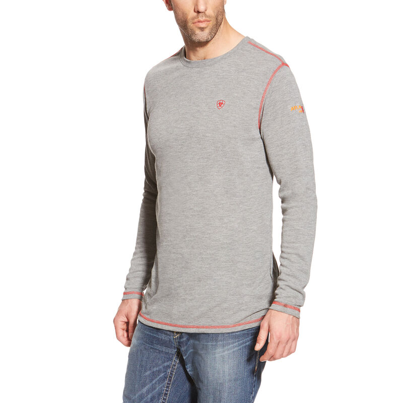 Ariat Work: FR Polartec Base Layer Hombre - Gris Claro (XGQRW7825)